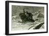 Between Staplehurst and Rochester U.K. 1887 Mail Cart in a Snow Drift-null-Framed Giclee Print