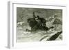 Between Staplehurst and Rochester U.K. 1887 Mail Cart in a Snow Drift-null-Framed Giclee Print