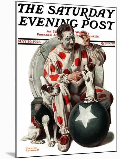 "Between the Acts" Saturday Evening Post Cover, May 26,1923-Norman Rockwell-Mounted Giclee Print