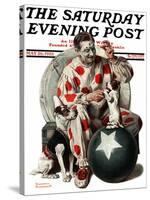 "Between the Acts" Saturday Evening Post Cover, May 26,1923-Norman Rockwell-Stretched Canvas