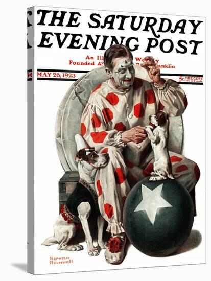 "Between the Acts" Saturday Evening Post Cover, May 26,1923-Norman Rockwell-Stretched Canvas