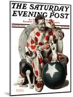 "Between the Acts" Saturday Evening Post Cover, May 26,1923-Norman Rockwell-Mounted Giclee Print