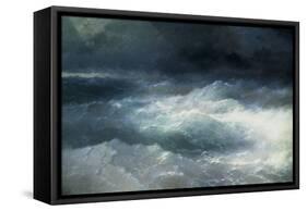 Between The Waves-Ivan Konstantinovich Aivazovsky-Framed Stretched Canvas