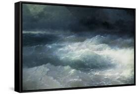 Between The Waves-Ivan Konstantinovich Aivazovsky-Framed Stretched Canvas