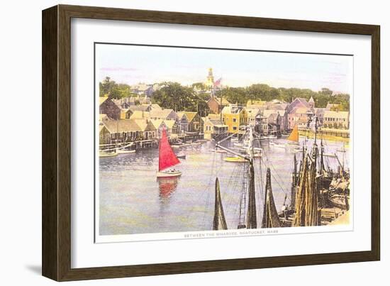 Between the Wharves, Nantucket, Massachusetts-null-Framed Art Print