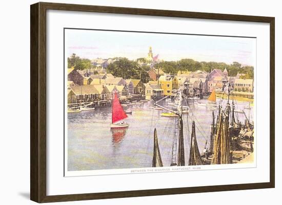 Between the Wharves, Nantucket, Massachusetts-null-Framed Art Print