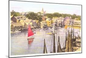 Between the Wharves, Nantucket, Massachusetts-null-Mounted Art Print