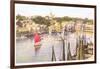 Between the Wharves, Nantucket, Massachusetts-null-Framed Art Print