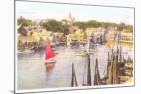 Between the Wharves, Nantucket, Massachusetts-null-Mounted Art Print