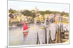 Between the Wharves, Nantucket, Massachusetts-null-Mounted Art Print