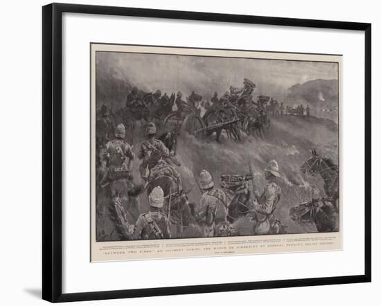 Between Two Fires, an Incident During the March on Kimberley by General French's Relief Column-John Charlton-Framed Giclee Print