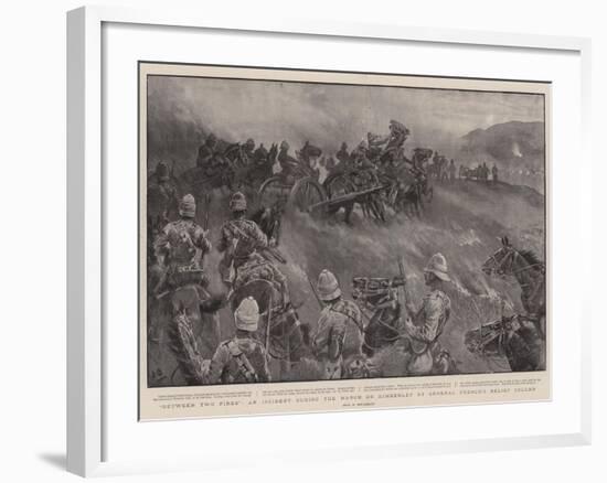 Between Two Fires, an Incident During the March on Kimberley by General French's Relief Column-John Charlton-Framed Giclee Print