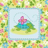 Meadow Turtle I-Betz White-Art Print