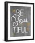 BeUtiful Grey-Jace Grey-Framed Art Print