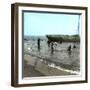 Beuzeval (Calvados, France), the Beach and Swimmers, Circa 1870-Leon, Levy et Fils-Framed Photographic Print