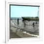Beuzeval (Calvados, France), the Beach and Swimmers, Circa 1870-Leon, Levy et Fils-Framed Photographic Print