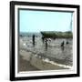 Beuzeval (Calvados, France), the Beach and Swimmers, Circa 1870-Leon, Levy et Fils-Framed Photographic Print