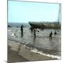 Beuzeval (Calvados, France), the Beach and Swimmers, Circa 1870-Leon, Levy et Fils-Mounted Photographic Print