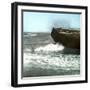 Beuzeval (Calvadoss, France), a Boat with a Broken Hull-Leon, Levy et Fils-Framed Premium Photographic Print