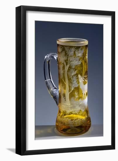 Beveled Colored-Glass Mug, Austria-null-Framed Giclee Print