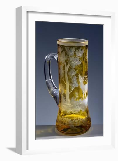 Beveled Colored-Glass Mug, Austria-null-Framed Giclee Print