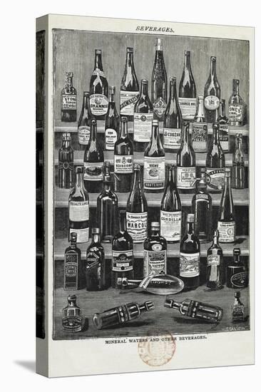 Beverages, Assorted Wines and Spirits-Isabella Beeton-Stretched Canvas