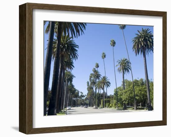 Beverly Drive, Beverly Hills, California, USA-Ethel Davies-Framed Photographic Print