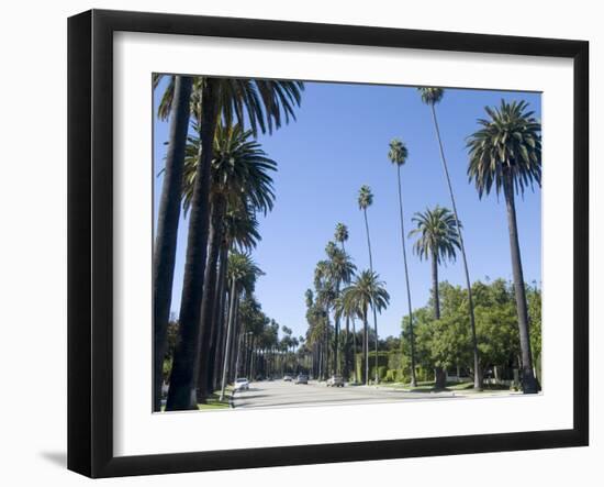 Beverly Drive, Beverly Hills, California, USA-Ethel Davies-Framed Photographic Print