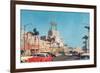 Beverly Drive in the Fifties-null-Framed Art Print