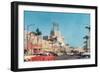 Beverly Drive in the Fifties-null-Framed Art Print