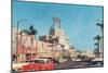 Beverly Drive in the Fifties-null-Mounted Art Print