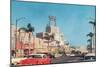 Beverly Drive in the Fifties-null-Mounted Premium Giclee Print