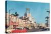 Beverly Drive in the Fifties-null-Stretched Canvas