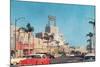 Beverly Drive in the Fifties-null-Mounted Art Print