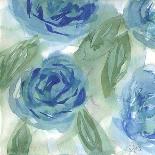 Blue Green Roses II-Beverly Dyer-Art Print