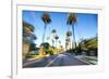 Beverly Hills Drive through with Motion Blur.-SeanPavonePhoto-Framed Photographic Print