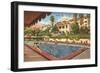 Beverly Hills Hotel and Bungalows, Los Angeles, California-null-Framed Art Print