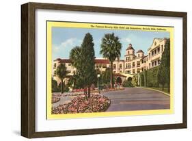 Beverly Hills Hotel, Beverly Hills, Los Angeles, California-null-Framed Art Print