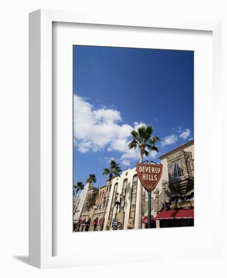 Beverly Hills Sign, Beverly Hills, California, USA-Adina Tovy-Framed Photographic Print