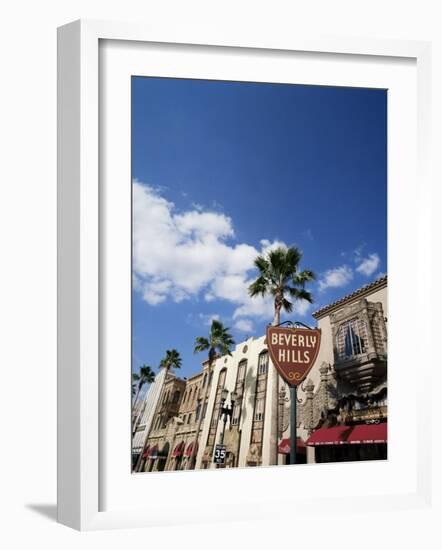 Beverly Hills Sign, Beverly Hills, California, USA-Adina Tovy-Framed Photographic Print