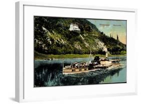 Beverungen, Weserpartie, Dampfer, Haus, Umgebung-null-Framed Giclee Print