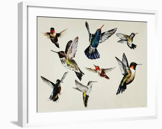 Bevy of Birds-Sydney Edmunds-Framed Giclee Print