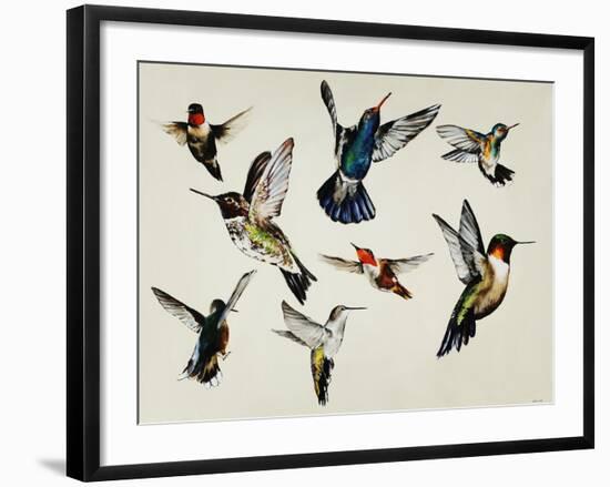 Bevy of Birds-Sydney Edmunds-Framed Giclee Print