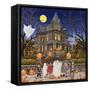 Beware - Haunted House-William Vanderdasson-Framed Stretched Canvas