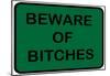 Beware of Bitches-null-Mounted Poster