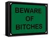 Beware of Bitches-null-Framed Stretched Canvas