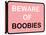 Beware of Boobies-null-Stretched Canvas