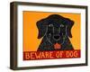 Beware Of Dog Black-Stephen Huneck-Framed Giclee Print