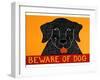 Beware Of Dog Black-Stephen Huneck-Framed Giclee Print