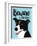 Beware of Dog Kisses-Ginger Oliphant-Framed Art Print